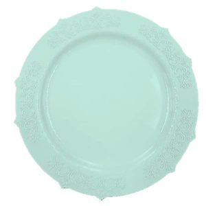 10 צלחות ויקטוריה 10" טורקיז